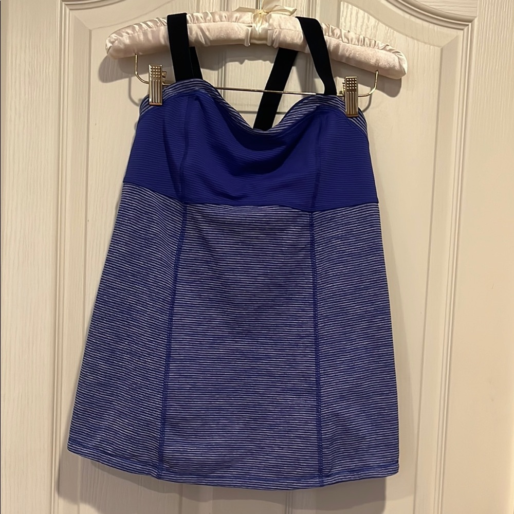 Lululemon Run Catch Me Tank Top Tonka Blue Womens Size 8